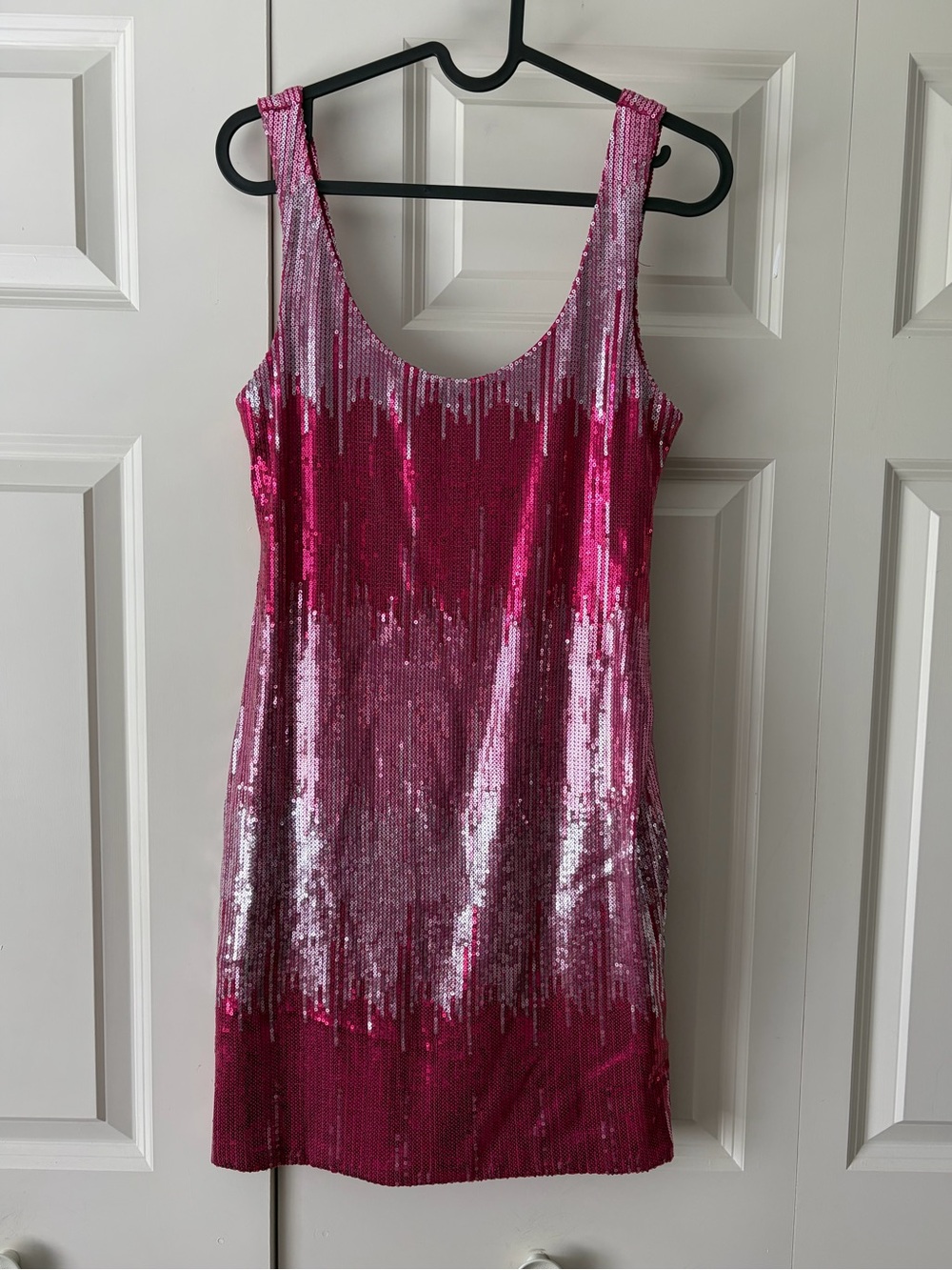 As U Wish Pink Sequin Dress